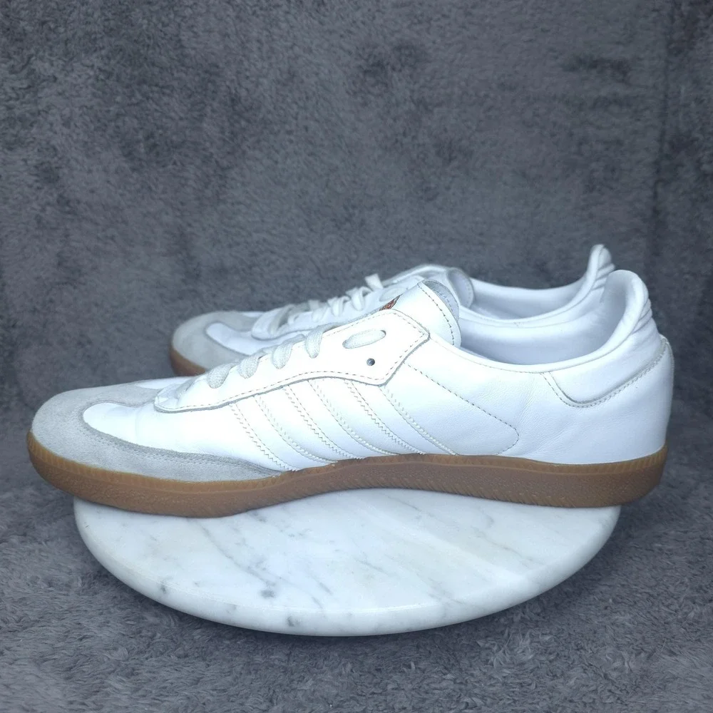 Real Madrid Shoes Mens 48 White Soccer Adidas Samba Leather Indoor Gum Sole